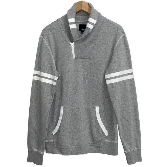 Bar III Grey Heather Pull Over Sweatshirt - Picture 1 of 7